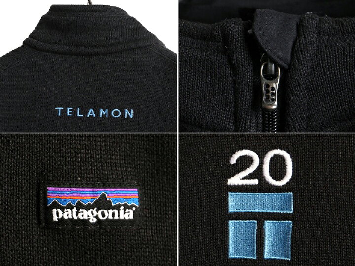 パタゴニア ジップアップ ベターセーター ベスト 企業刺繍ロゴ 黒 ブラック L 新品 送料無料