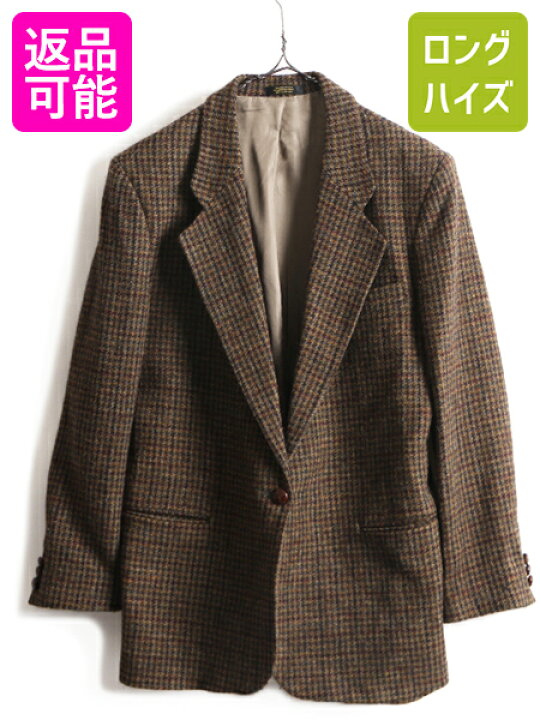 楽天市場 4 18 10 Offクーポン 80 S Usa製 Orvis X ハリスツイード テーラード ジャケット 14 レディース Xl 程 古着 ブレザー オービス ツイード ウール 80年代 中古 アメリカ製 Harris Tweed テーラードジャケット ウールジャケット ツイードジャケット