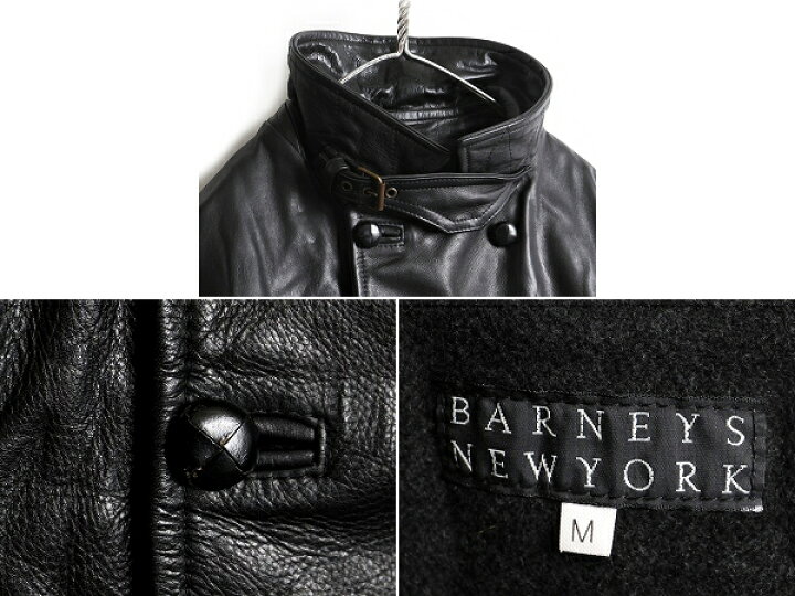 楽天市場】イタリア製 □ BARNEYS NEWYORK オールレザー ダブル 