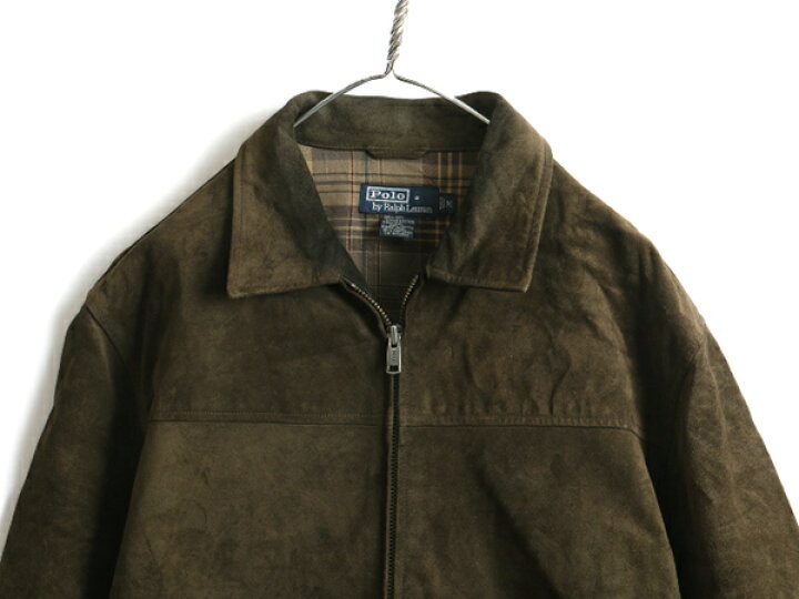 楽天市場】90s □ POLO ポロ ラルフローレン 本革 スエード レザー  