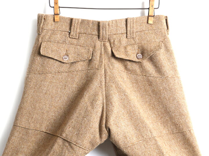 70s 白タグ ビンテージ WOOLRICH ウールリッチ ウール ニッカポッカ パンツ メンズ 29 程) 古着 クロップド 70年代 薄茶 TALON タロン| 中古 アウトドア ウールパンツ クロップドパンツ ニッカポッカパンツ ライト ブラウン 茶 ボトムス アメカジ US古着 ... 70s ニッカポッカ パンツ