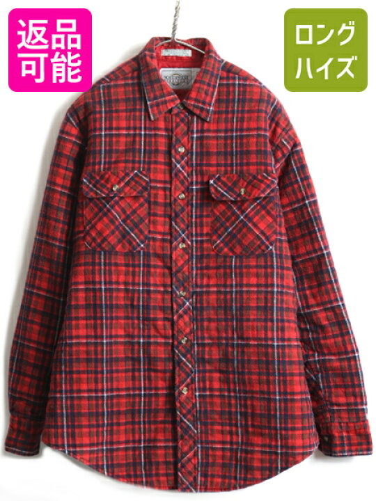 楽天市場 5 3 限定10 Offクーポン 80s ビンテージ Northwest Territory 中綿 キルティング ライナー付き チェック 長袖 フランネル シャツ メンズ L 古着 80年代 ネル 中古 ネルシャツ 長袖シャツ フランネルシャツ チェックシャツ ポケット付き シャツ