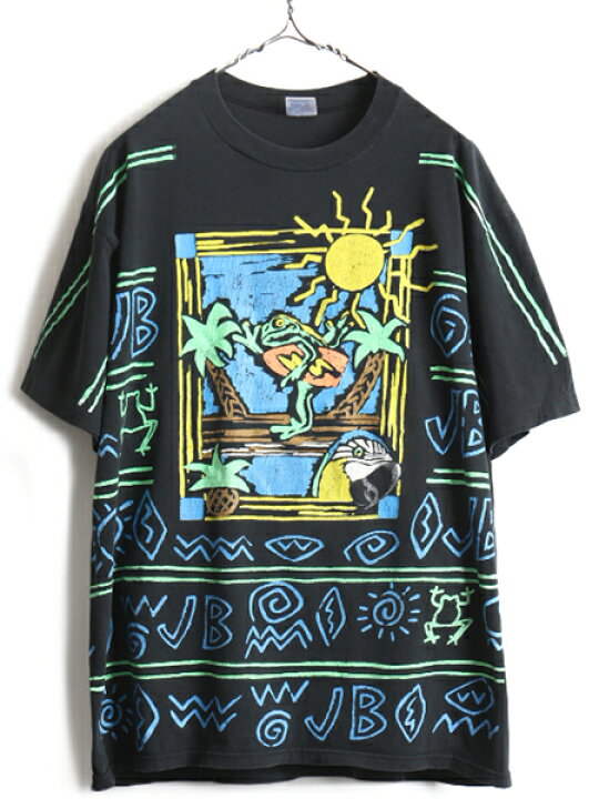 楽天市場】90s USA製 ☆ ジミー バフェット 両面 オールオーバー  
