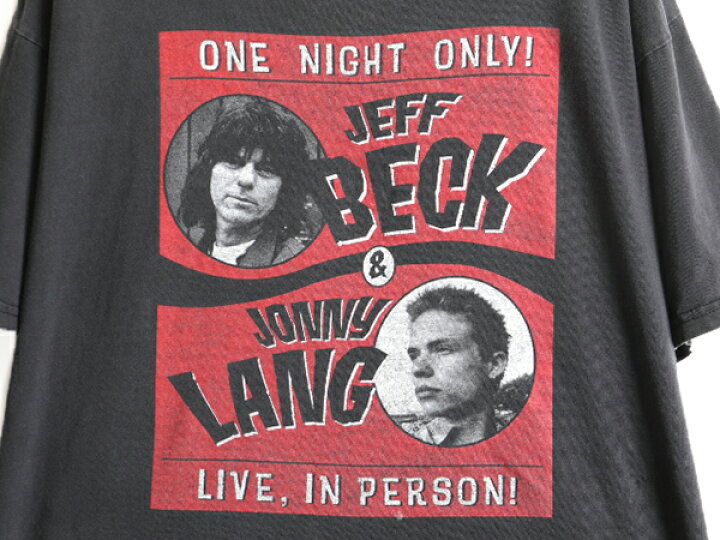 楽天市場】90s 大きいサイズ XL ☆ Jeff Beck Jonny Lang プリント 