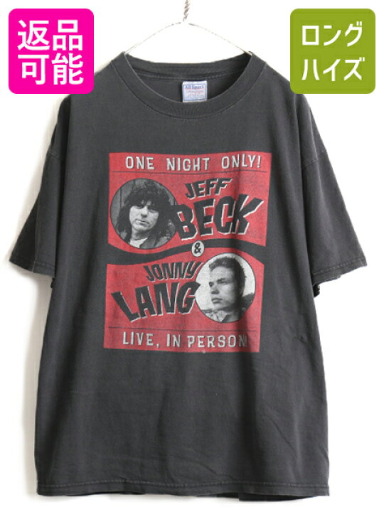 楽天市場】90s 大きいサイズ XL ☆ Jeff Beck Jonny Lang プリント 