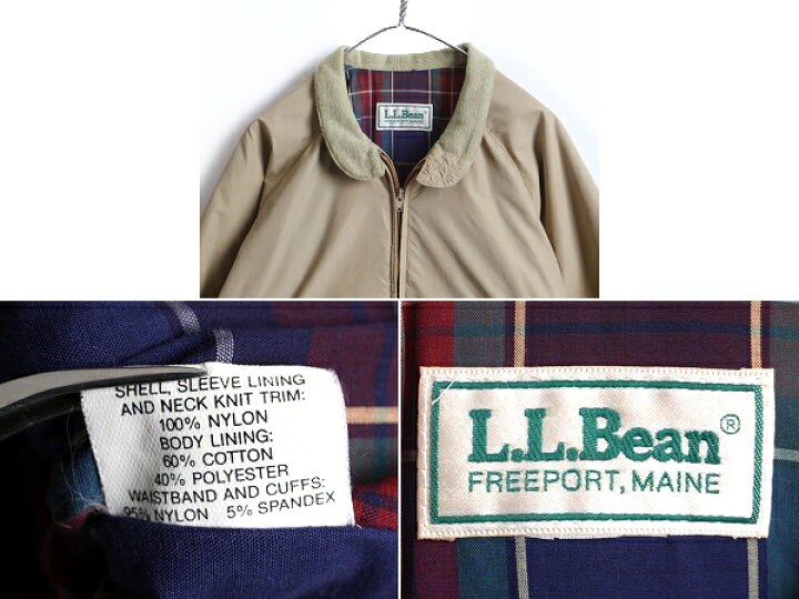 楽天市場】80s ビンテージ □ LLBEAN チェック ライナー付き 