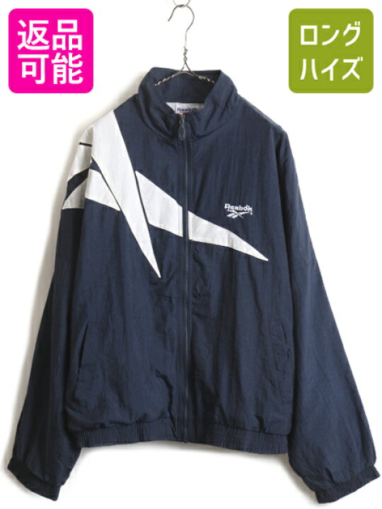 楽天市場】90s オールド □ Reebok ビッグロゴ 切替 フルジップ 