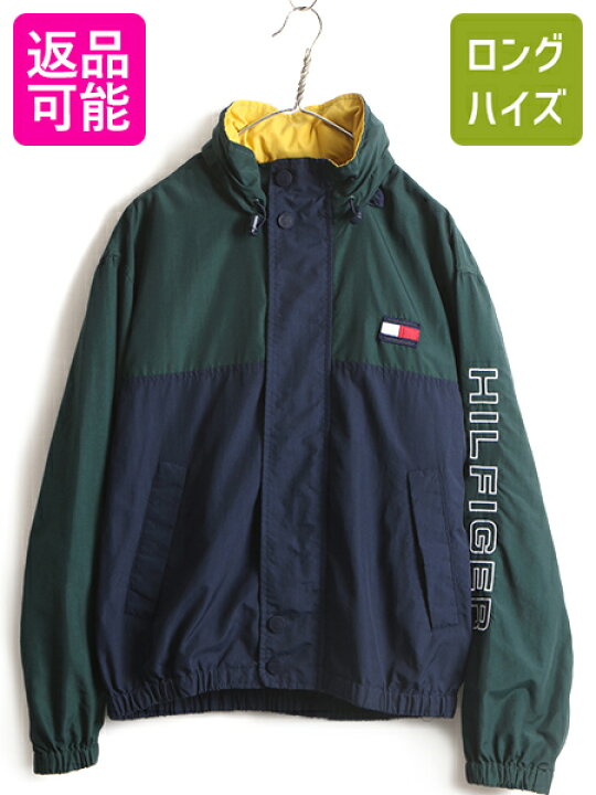 楽天市場】90s □ トミーヒルフィガー トリコカラー 切替 ナイロン  