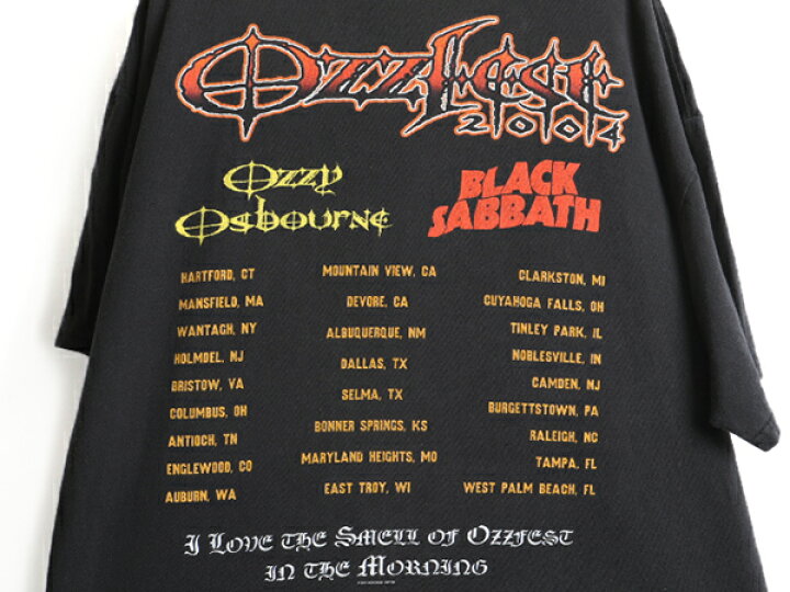 楽天市場】00s 大きいサイズ XXL ☆ Ozzfest 2004 ツアー Tシャツ  