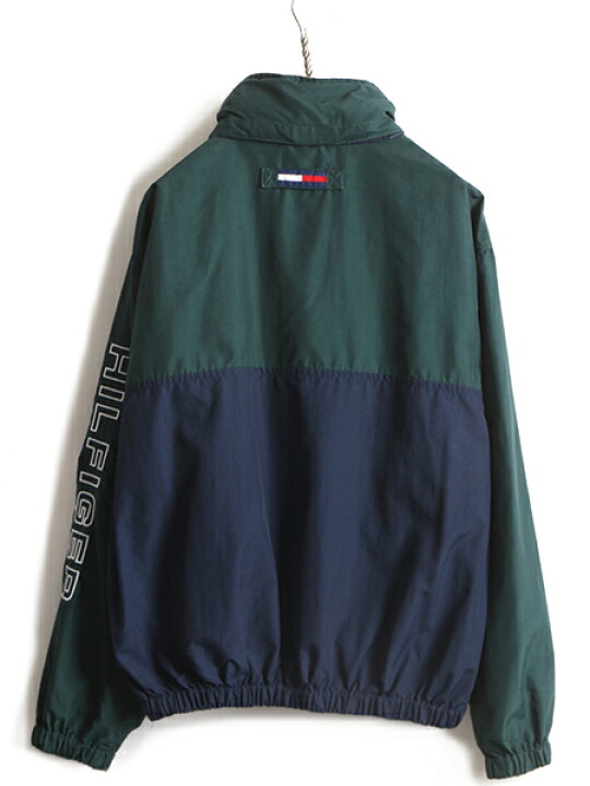 楽天市場】90s □ トミーヒルフィガー トリコカラー 切替 ナイロン 