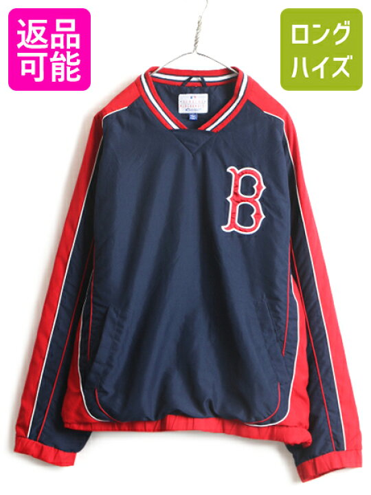 楽天市場】□ MLB オフィシャル レッドソックス Vネック プルオーバー 