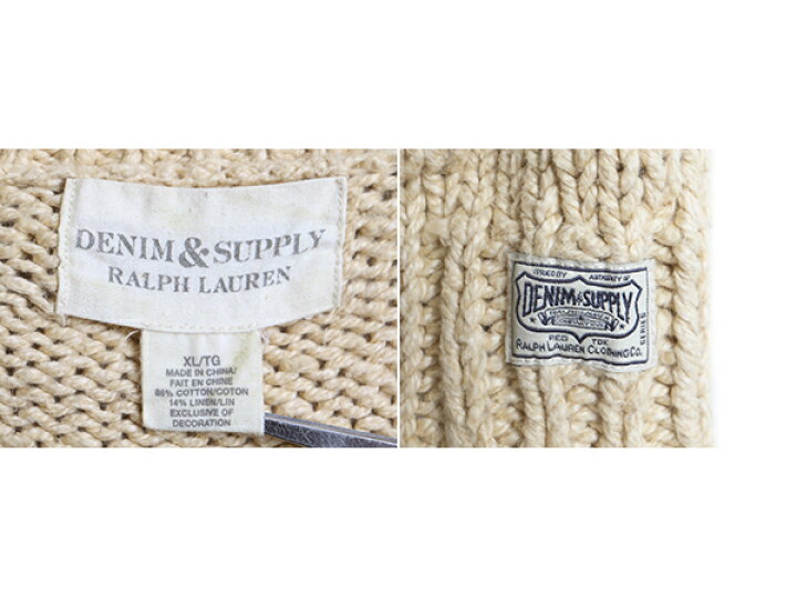 楽天市場】大きいサイズ XL □ DENIM&SUPPLY ラルフローレン カウチン 