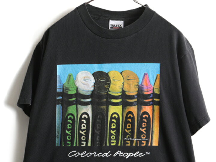 楽天市場】90s USA製 人気 黒 ☆ Colored People アート プリント 半袖