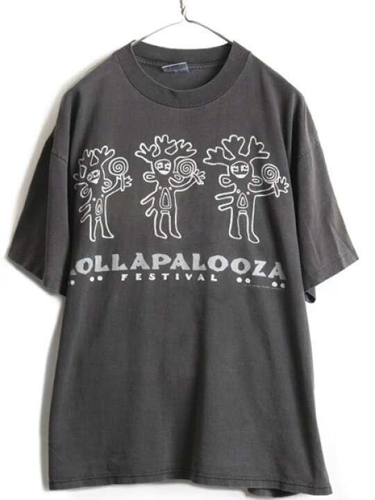 楽天市場】90s USA製 初期 ☆ LOLLAPALOOZA 91 フェス プリント 半袖 T 