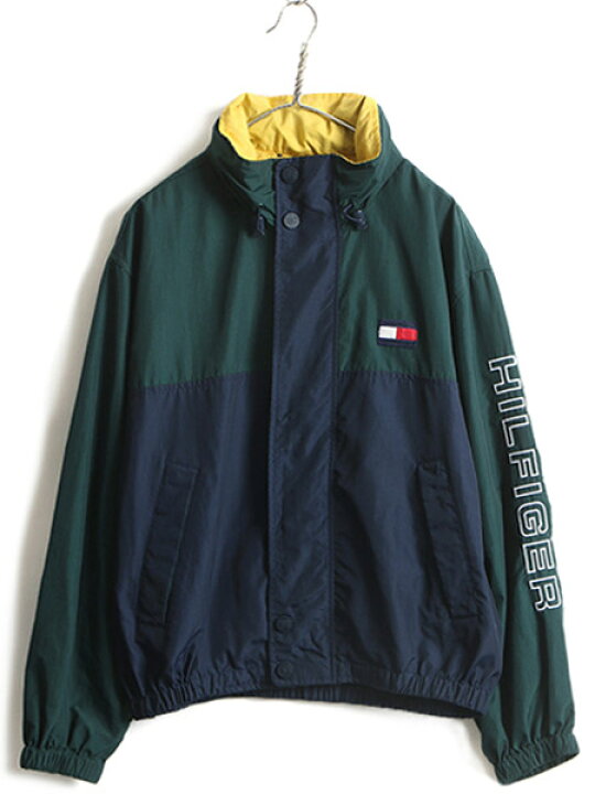 楽天市場】90s □ トミーヒルフィガー トリコカラー 切替 ナイロン  