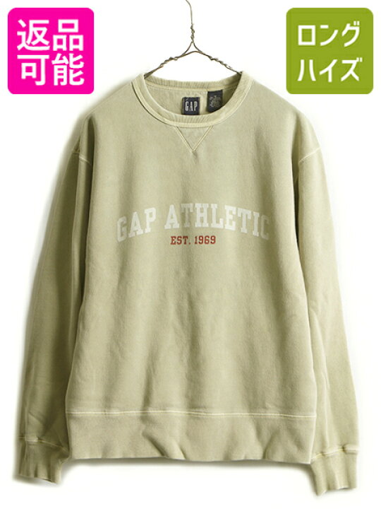 楽天市場】90s □ OLD GAP 前V プリント スウェット ( メンズ L ) 古着 