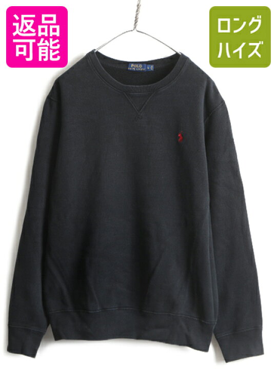 楽天市場】人気 黒 □ POLO ポロ ラルフローレン 前V スウェット 