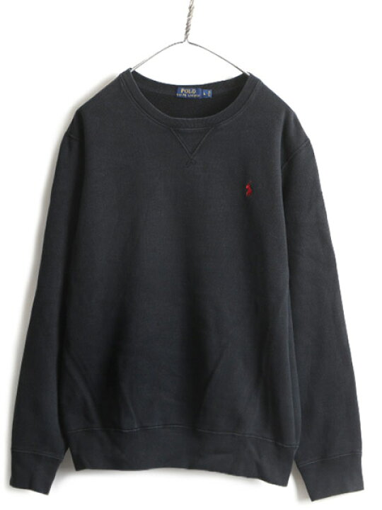 楽天市場】人気 黒 □ POLO ポロ ラルフローレン 前V スウェット 