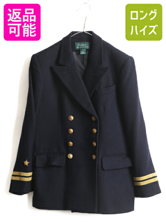 楽天市場】USA製 □ LAUREN ラルフローレン ダブルブレスト 金ボタン 