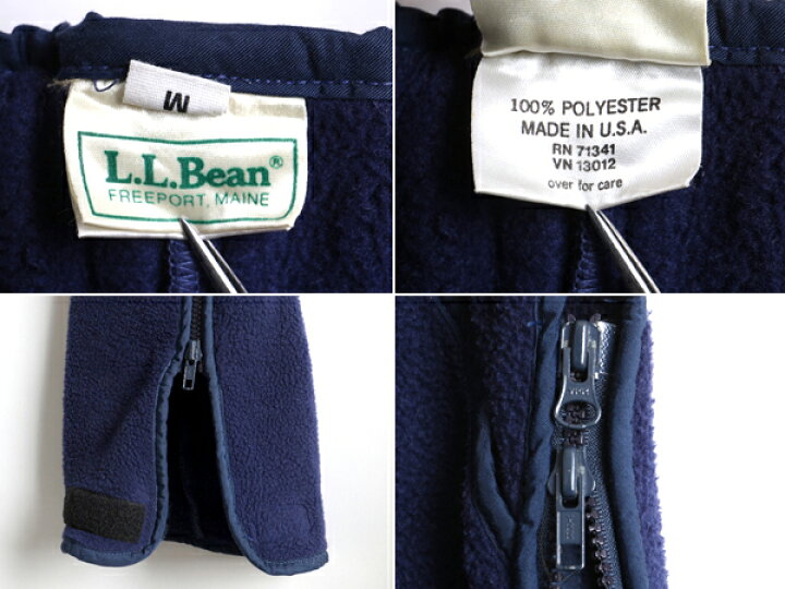 楽天市場】80s USA製 ビンテージ □ LLBEAN サイドジップ付き フリース 