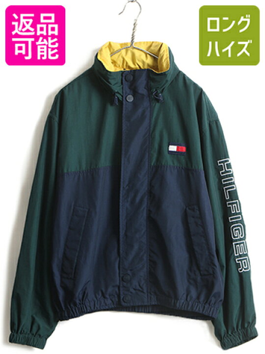 楽天市場】90s □ トミーヒルフィガー トリコカラー 切替 ナイロン 
