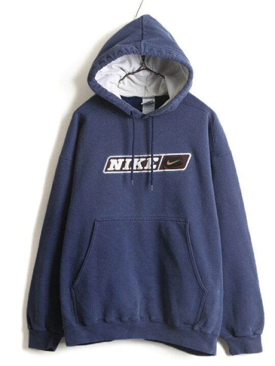 楽天市場】90s USA製 □ NIKE 2トーン スウェット フード パーカー  