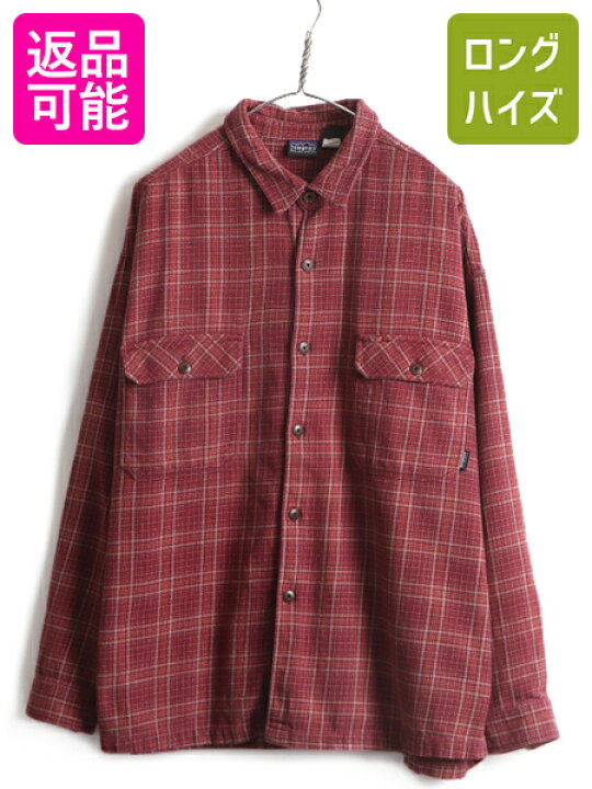 楽天市場】90s 大きいサイズ XL □ 96年製 パタゴニア チェック 長袖 