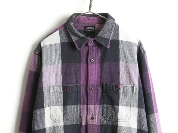 楽天市場】00s □ STUSSY ステューシー チェック 長袖 ヘビー  