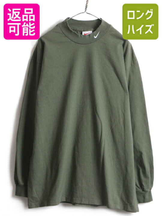 楽天市場】90s USA製 大きいサイズ XL □ NIKE モックネック 長袖 T 