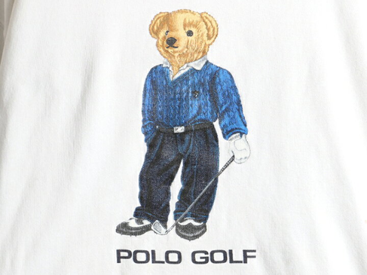 楽天市場】90s □ POLO GOLF ラルフローレン ポロベア プリント  