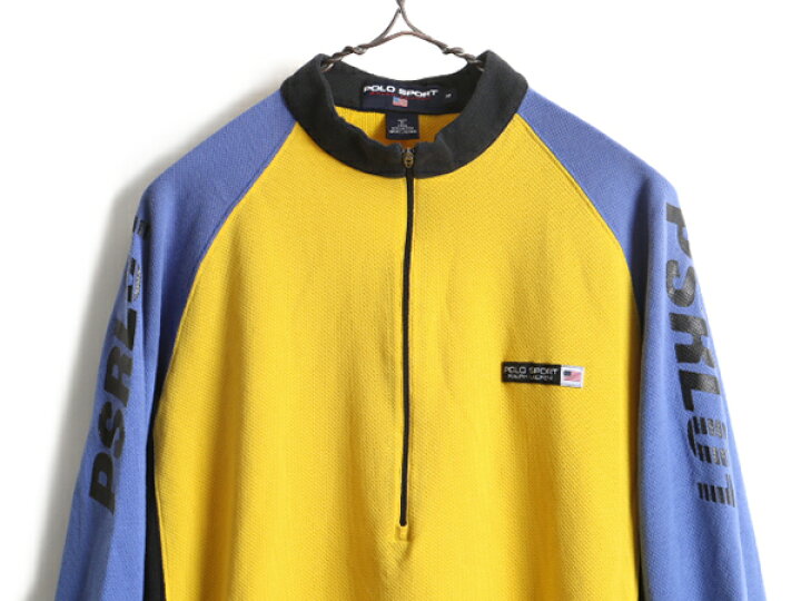 楽天市場】90s □ POLO SPORT ラルフローレン ジップネック 長袖 