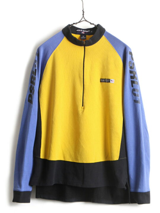楽天市場】90s □ POLO SPORT ラルフローレン ジップネック 長袖 