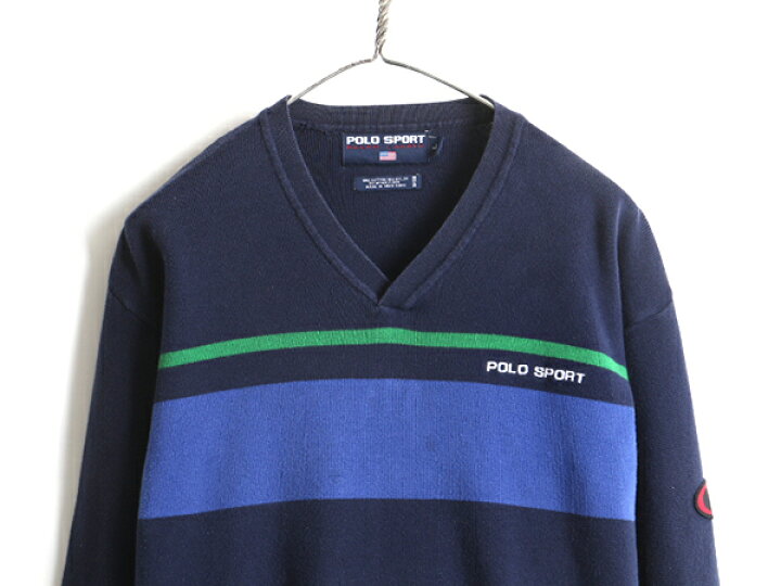 楽天市場】90s オールド □ POLO SPORT ラルフローレン ボーダー V 