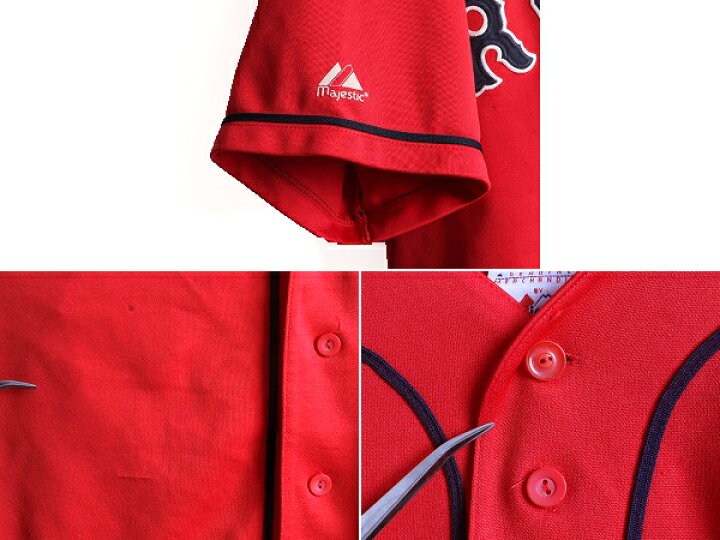 楽天市場】00s □ MLB オフィシャル Majestic ボストン レッドソックス 