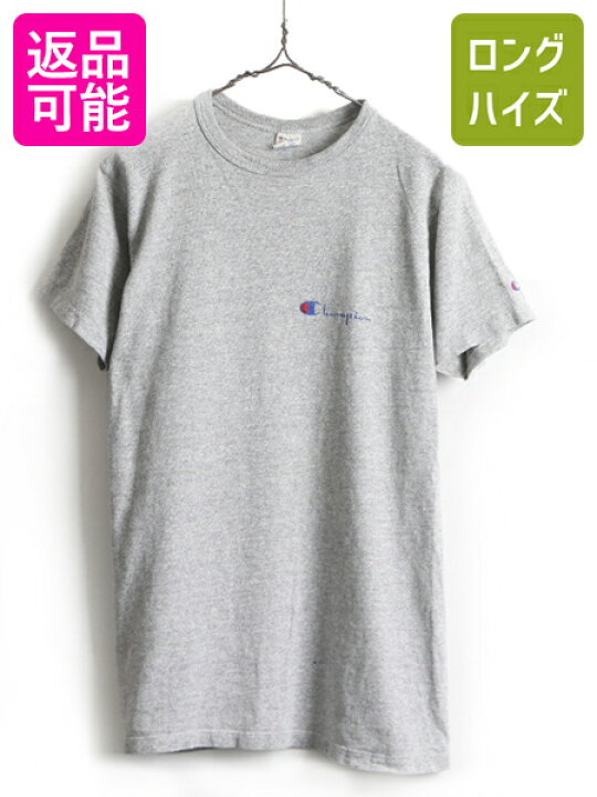 貴重 80s champion ポケT 霜降りグレー vintage usa