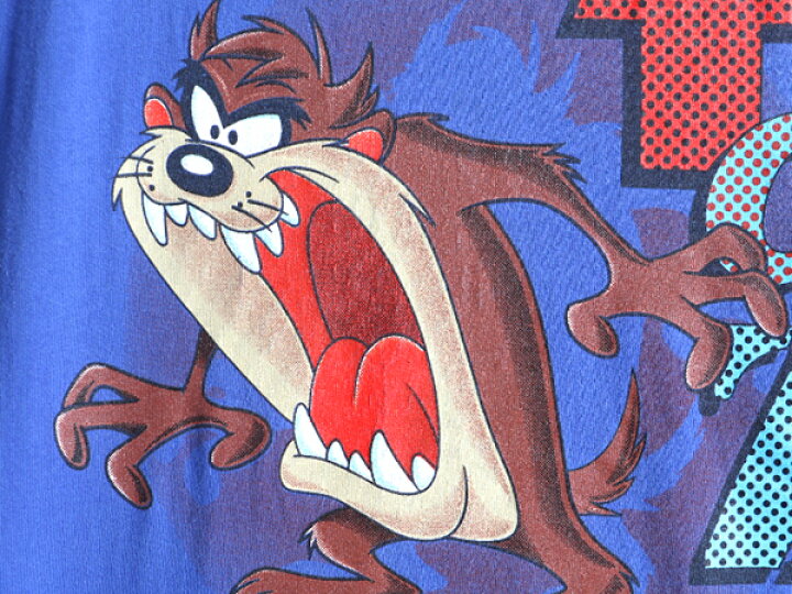 楽天市場 90s Usa製 大きいサイズ Xl ワーナー タズマニアンデビル プリント 半袖 Tシャツ メンズ レディース ルーニー テューンズ キャラ 青 中古 古着 90年代 90 S アメリカ製 オールド アニメ アメキャラ 半袖tシャツ キャラクター プリントtシャツ プリントt