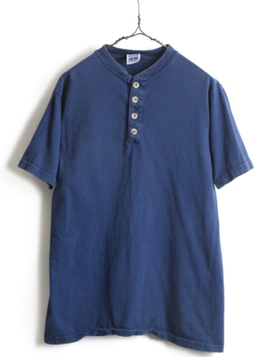 楽天市場】90s USA製 □ LONG JOHN ヘンリーネック 半袖 Tシャツ 