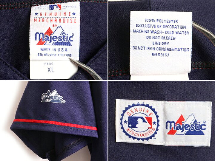 楽天市場】90s USA製 大きいサイズ XL □ MLB オフィシャル Majestic 