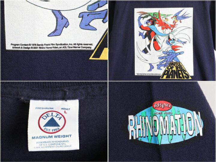楽天市場】00s ☆ ガッチャマン アニメ プリント 半袖 Tシャツ 