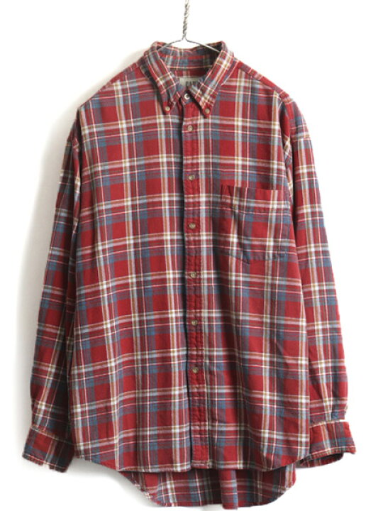楽天市場】90s 00s □ OLD GAP チェック フランネル 長袖 ボタンダウン 