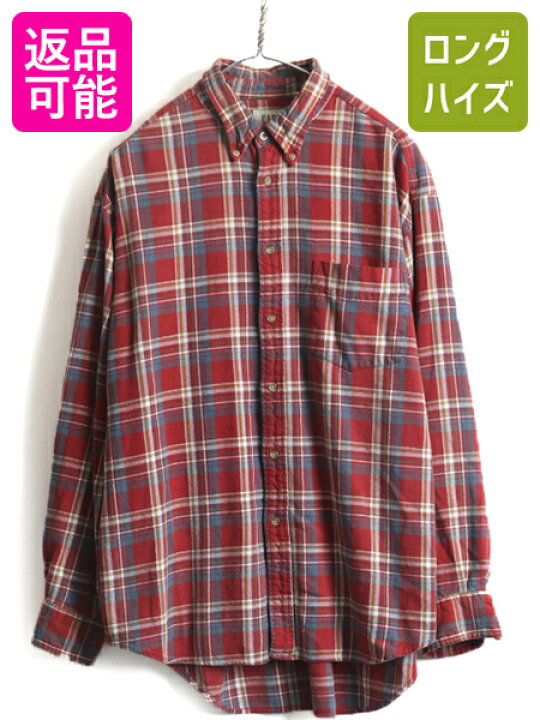 楽天市場】90s 00s □ OLD GAP チェック フランネル 長袖 ボタンダウン 