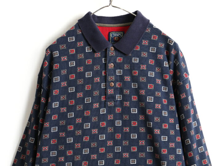 楽天市場】80s ビンテージ □ CHAPS ラルフローレン 総柄 鹿の子 長袖  