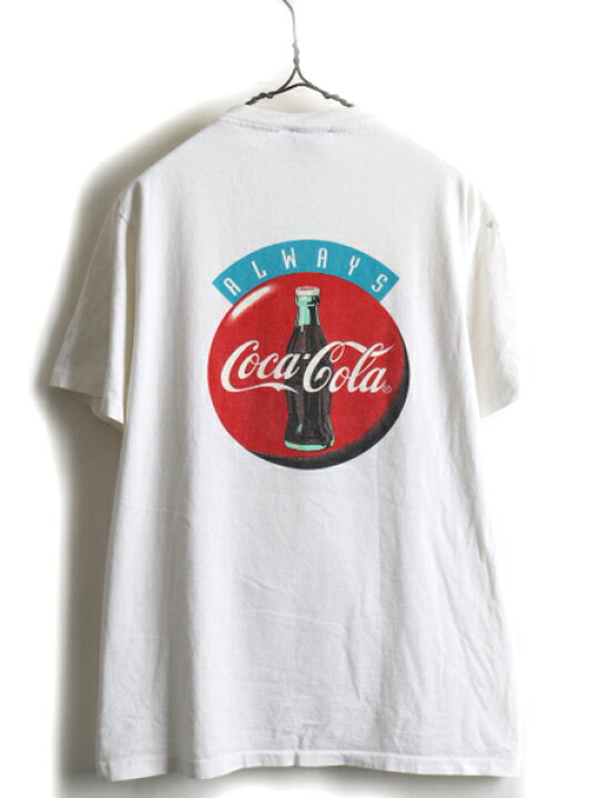 楽天市場】90s USA製 ☆ コカコーラ 両面 プリント 半袖 Tシャツ 