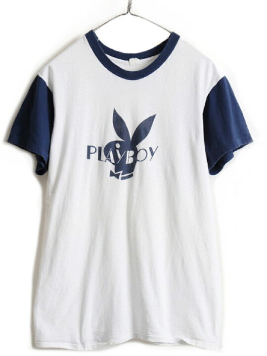 楽天市場】70s USA製 □ PLAYBOY ラビットヘッド プリント 半袖 T 