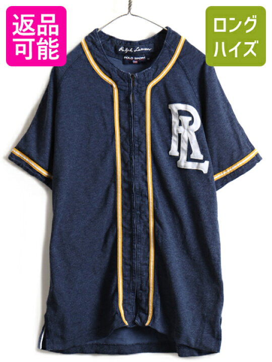 楽天市場】90s □ POLO SPORT ラルフローレン フルジップ 半袖 ベース  