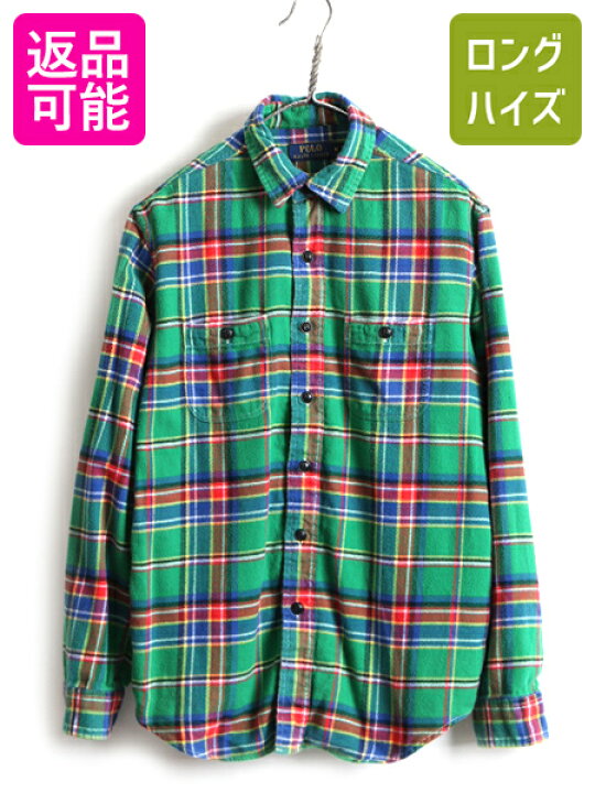 楽天市場】□ ラルフローレン チェック 長袖 フランネル シャツ 