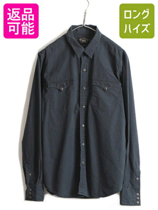 美 used】RRL ポロラルフローレン ウエスタン シャツ ブラック（楽天 