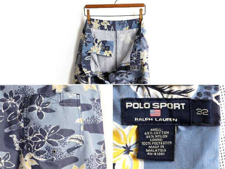 楽天市場】90s □ POLO SPORT ラルフローレン ハワイアン 総柄 