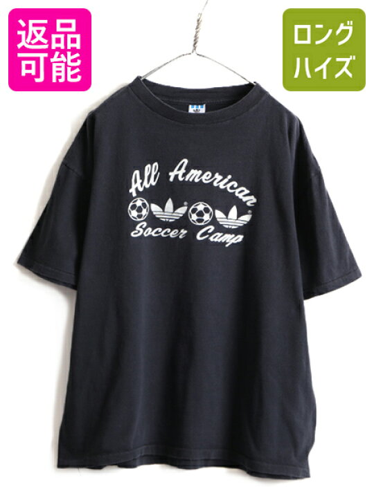 楽天市場】90s USA製 人気 黒 □ アディダス 両面 プリント 半袖 T 