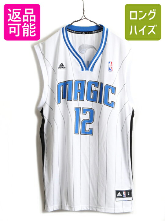 楽天市場 9 23 マラソン 最大半額 P5倍 アディダス Nba オフィシャル オーランド マジック ノースリーブ Tシャツ メンズ L 古着 Adidas ゲームシャツ タンクトップ バスケ 中古 Orlando Magic ユニフォーム バスケットボール ナンバリング Vネック 半袖t